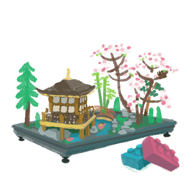 LEGO Tranquil Garden Creative Building Set: Japanese Zen Gardens